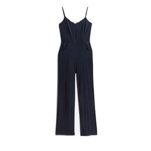 Market & Spruce - Scalloped Navy One Piece